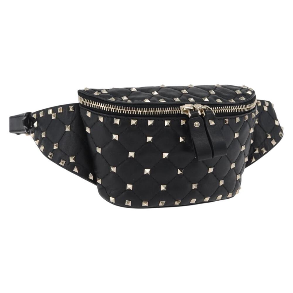 Valentino Garavani Lambskin Rockstud Spike Belt Bag